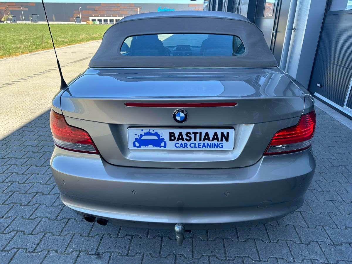 BMW 1 serie, cabrio dak reinigen en impregneren, Gyeon Fabric Coat